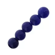 Perle di gemme tonde 6 mm Blu Agate x15