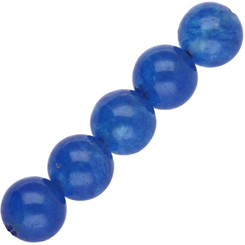 Perle di gemme tonde 6 mm Blu Agate x15