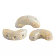 Arcos® di Puca® 5x10 mm Opaque Grey Gold Splash x10g