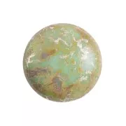 Cabochon di vetro di Puca® 18 mm  Opaque Aqua New Picasso x1