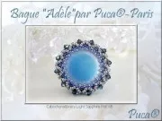 Cabochon di vetro di Puca® 25 mm Opaque Red Coral Tweedy x1