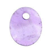 Sequin ovale 12x10 mm Pietra Gemma - Amethyste x1|raw }}