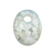 Sequin ovale 10x8 mm Pietra Gemma - Labradorite x1|raw }}