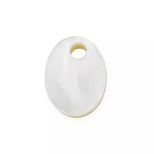 Sequin ovale 8x6 mm madreperla - Naturale x1