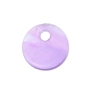 Sequin rotondo 8 mm Pietra Gemma - Amethyste x1