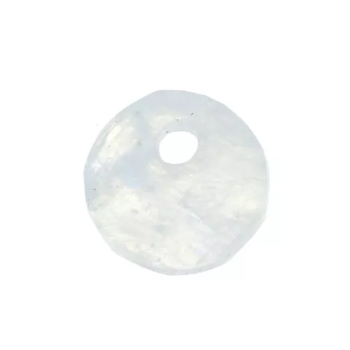 Sequin rotondo 8 mm Pietra Gemma -Pietra di Luna x1