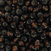 Perle di seme Preciosa 9/0 2,5 mm - Topazio fumé foderato d'argento x20g|raw }}