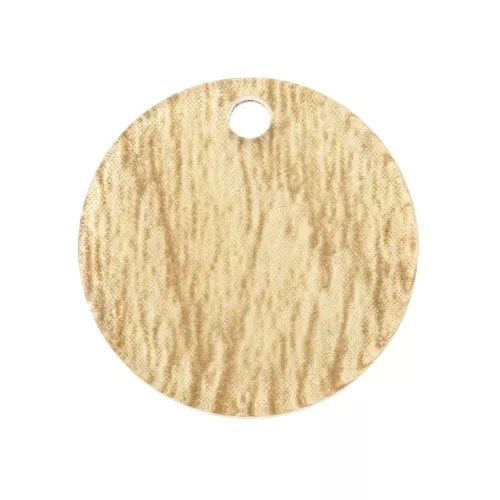 Sequin tondo in plexiglas 19 mm mod. legno - Beige x1