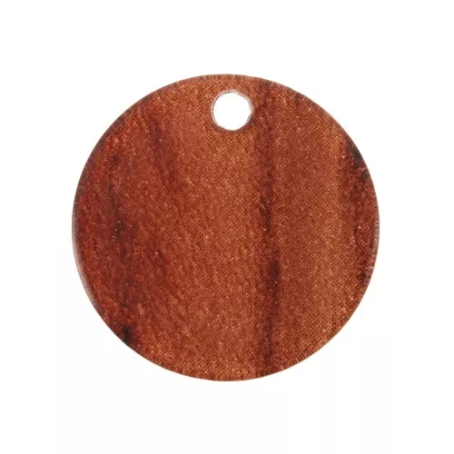 Sequin tondo in plexiglas 19 mm mod. legno - Marron x1
