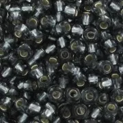 Perle di semi Preciosa 9/0 2,5 mm - Diamante nero rivestito d'argento x10g