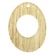 Pendente ovale in plexiglas 25x19 mm mod. legno - Beige x1|raw }}