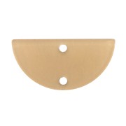 Distanziatore mezzaluna plexiglas 23x11mm 2 fori mod. legno -Marrone x1