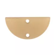 Distanziatore mezzaluna plexiglas 23x11mm 2 fori mod. legno -Marrone x1