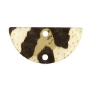 Distanziatore mezzaluna plexiglas 23x11mm 2 fori mod. leopardo - Marrone-Beige x1|raw }}