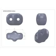 SuperDuo mm. 2.5x5 Opaco Red Nebula x10g