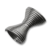 Intercalari spirale metallo mm. 13.5x6.5 mm black nickel x10