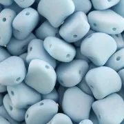 Perline in vetro Ginko Duo 2 fori 7.5x7.5 mm Bondeli Matt Blue Raspberry x10g