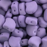 Perline in vetro Ginko Duo 2 fori 7.5x7.5 mm Bondeli Matt Purple x10g|raw }}