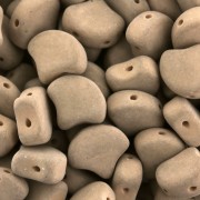 Perline in vetro Ginko Duo 2 fori 7.5x7.5 mm Bondeli Matt Cappuccino x10g|raw }}