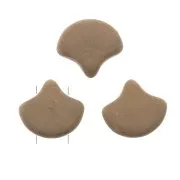 Perline in vetro Ginko Duo 2 fori 7.5x7.5 mm Bondeli Matt Cappuccino x10g