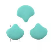 Perline in vetro Ginko Duo 2 fori 7.5x7.5 mm Bondeli Matt Mint x10g