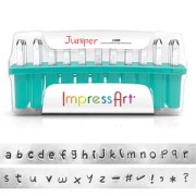 Set di punzoni ImpressArt - 3mm  Alfabeto in minuscolo JUNIPER x33