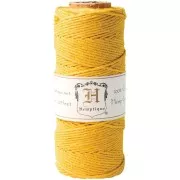 Bobina di 62 metri filo di canapa Hemp Cord 1.1 mm Gold