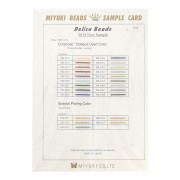Tavola colori Miyuki Delica 11/0 - Sample Card (n°1012) - Duracoat Opaco Dyed Col|raw }}