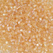 Miyuki Delica 11/0 Hex Cut  DBC0100 - Transparintee Light Topaz AB Cut x8g|raw }}