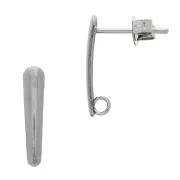 Sequin goccia da decorare 15.5mm in acciaio inox x2