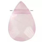 Perline Quartzo Rosa briolette piatte mm. 14x10 mm x5