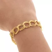 Catena piatta mm. 11 dorato xm. 1