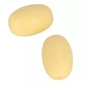 Perline di silicone forma di oliva 20x13 mm per l'attacco del ciuccio- Giallo x2
