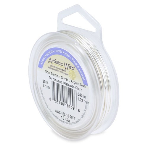 Filo di rame Artistic Wire 1 mm - Placcato argento anti-ossidazione x 6,1 m