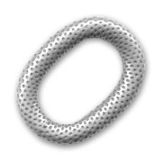 Ovale puntinato mm. 32x24 argentato antico x1|raw }}