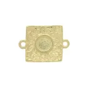 Distanziatore quadrato 19x14 mm per resina - Dorato con oro fino x1