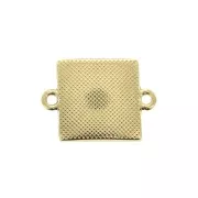 Distanziatore quadrato 19x14 mm per resina - Dorato con oro fino x1