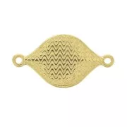 Distanziatore rombo azulejos con resina epoxy 27x15 mm - Dorato con oro fino - Grigio - Nero x1