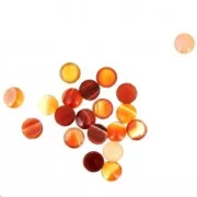Cabochon tondo mm. 8 Carnelian