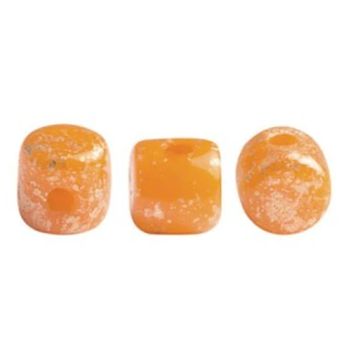 Minos® di Puca® 2.5x3 mm Orange Opal Gold Splash x5g