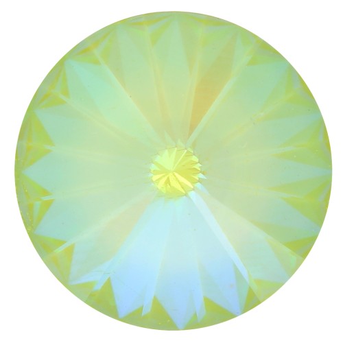 Cabochon PureCrystal 1122 Rivoli mm. 14 Crystal AB Ultra Lime