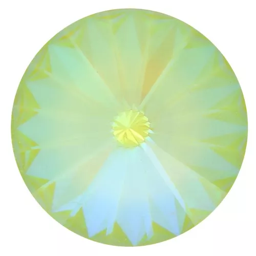 Cabochon PureCrystal 1122 Rivoli mm. 14 Crystal AB Ultra Lime