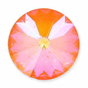 Cabochon PureCrystal 1122 Rivoli mm. 14 Crystal AB Ultra Orange