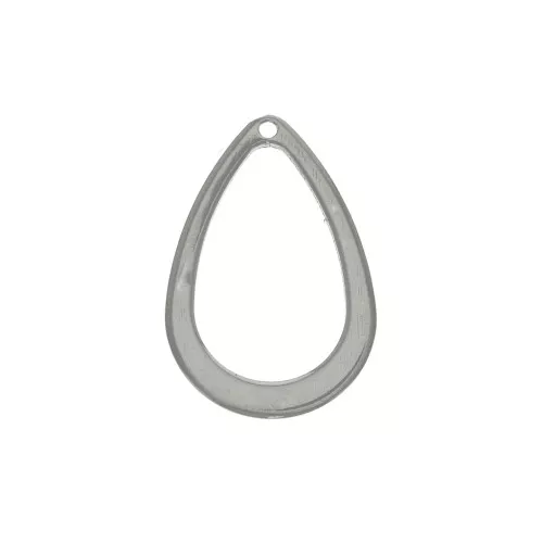 Ciondolo goccia 17x11 mm in Acciaio inox x1