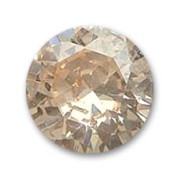 Cabochon Zirconio cubico tondi mm. 2 Champagne x10