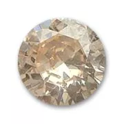 Cabochon Zirconio cubico tondi mm. 2 Champagne x10