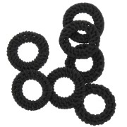 Pendente - anello in Rattan 40 mm - Nero Mat x1