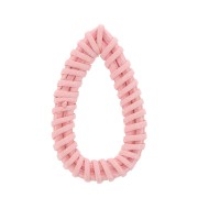 Goccia in Rattan 50x30 mm - Rosa chiaro effetto perla x1