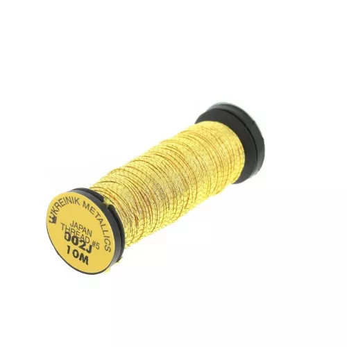 Filo laminato Kreinik giapponese per il ricamo d'oro - 5 - Gold (002J) x10m