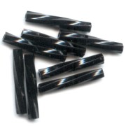 Bugles Twist Miyuki 12 mm TW2012-0401 -  Black x10g|raw }}